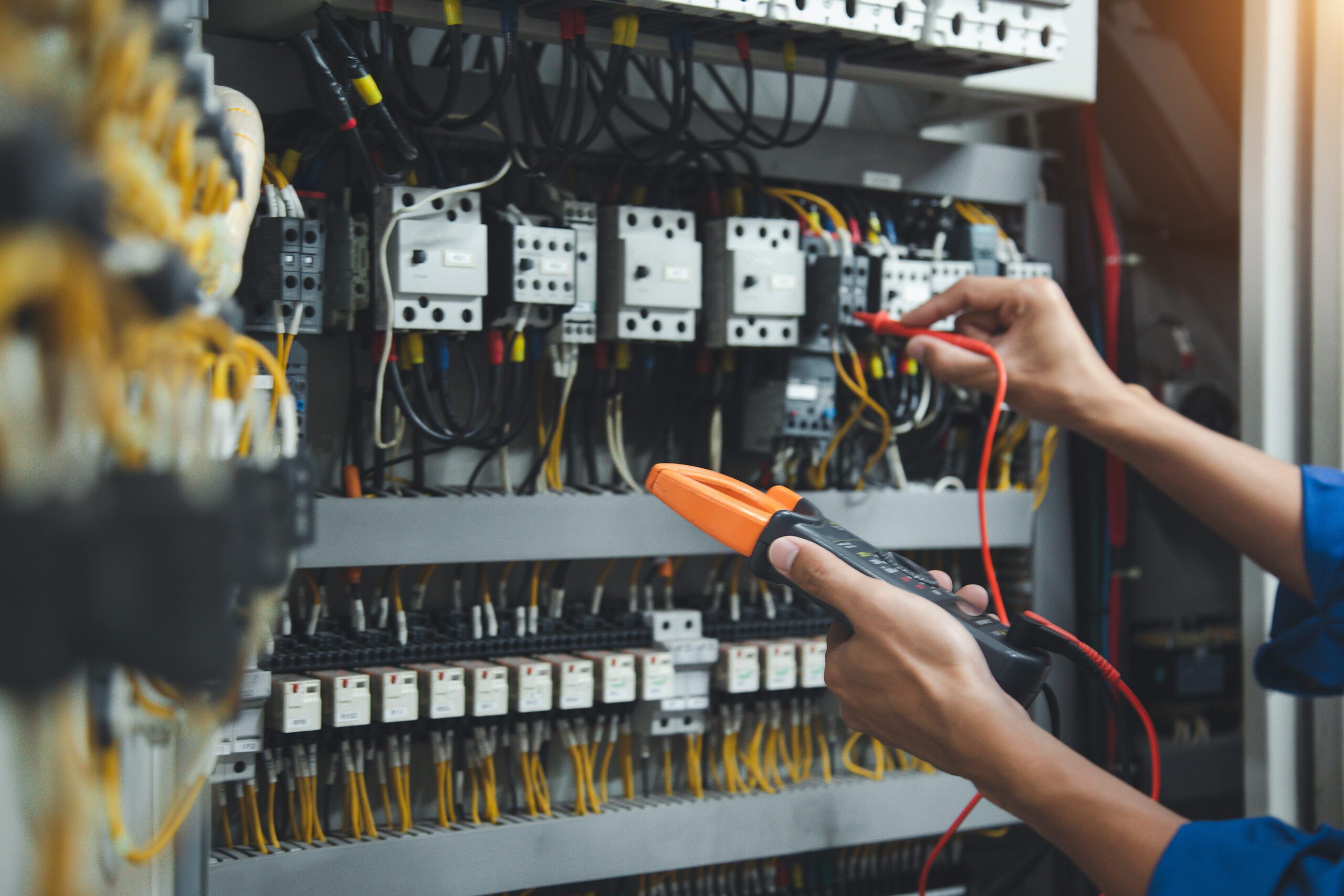 an electrical panel